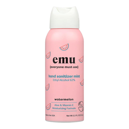 Emu Hand Sanitizer Watermelon Mist 2.2 Oz (Pack of 6)
