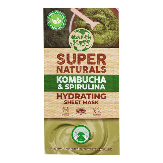 Earth Kiss Sheet Mask Spirulina Hydrating - Case of 12