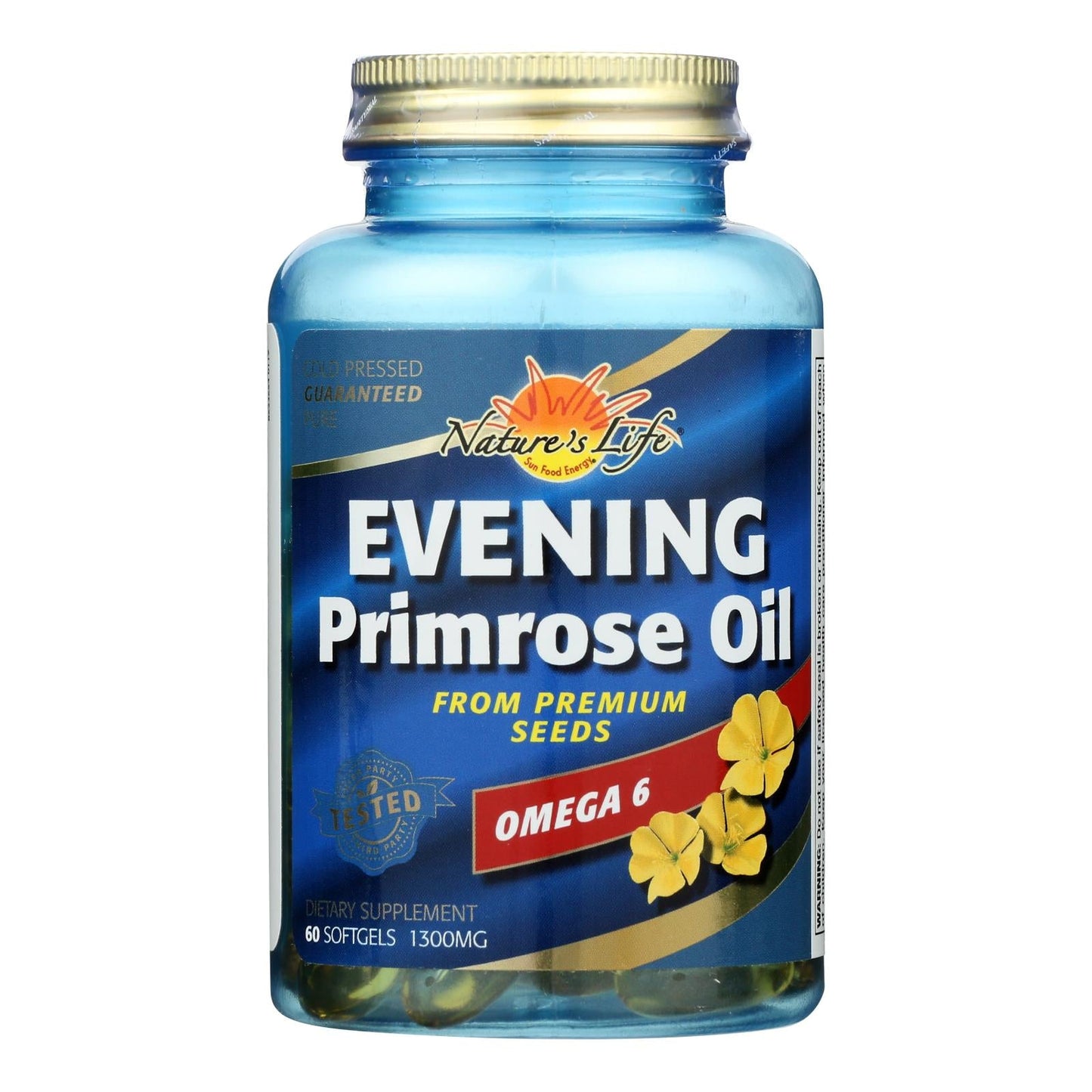 Nature's Life EPO 1300mg Omega 6 for Hormonal Balance (Pack of 60)