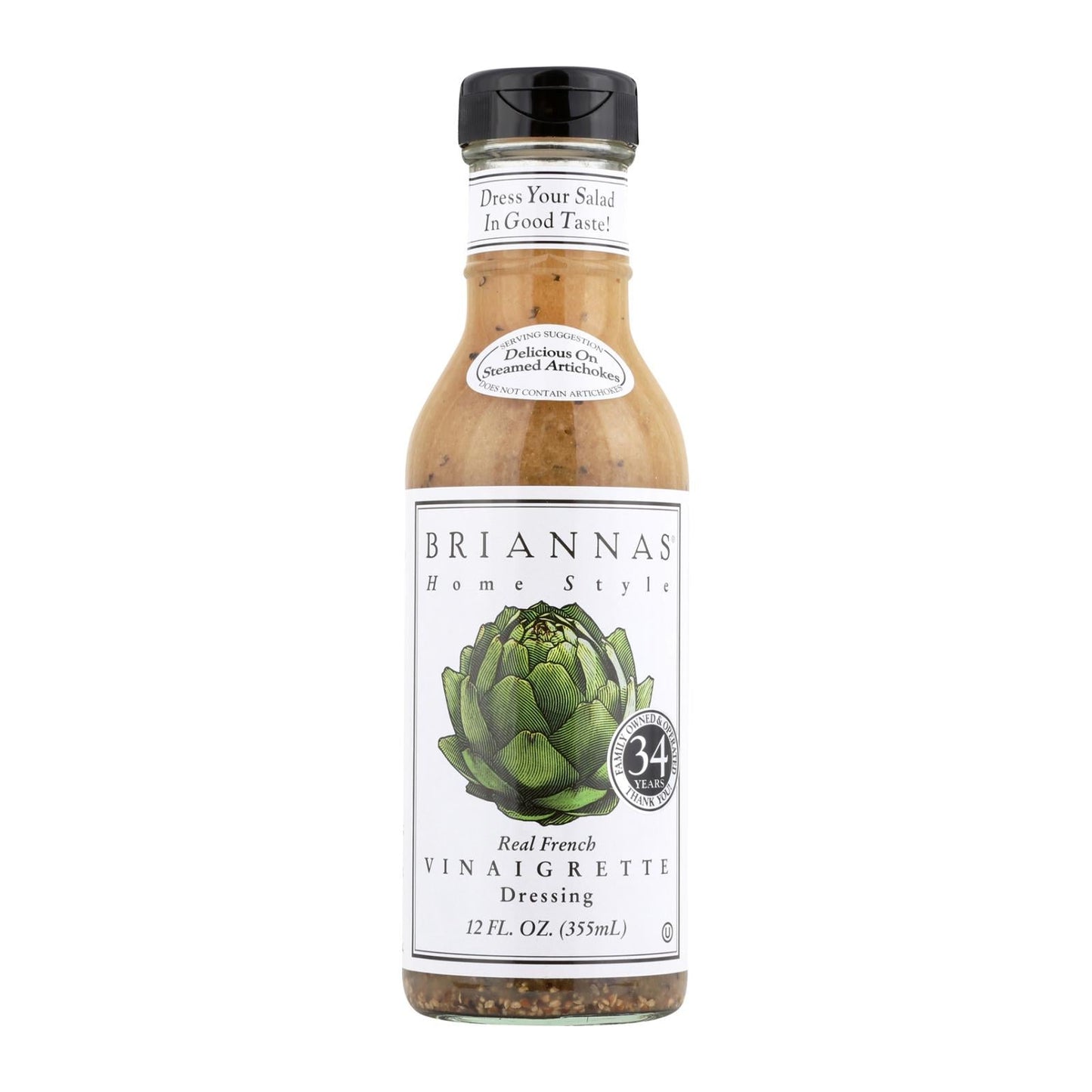 Brianna's Real French Vinaigrette Salad Dressing 6x 12 Fl Oz