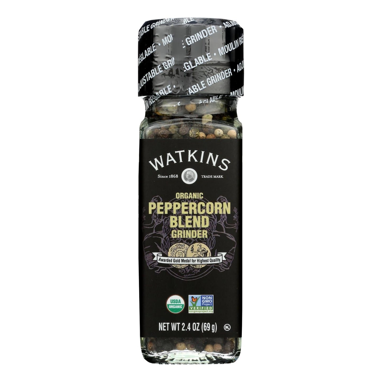 Watkins Peppercorn Blend Grinder, 2.4 Oz (Pack of 3)