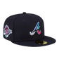 New Era 59Fifty MLB Atlanta Braves Polar Lights Men Fitted Hat Navy/Teal