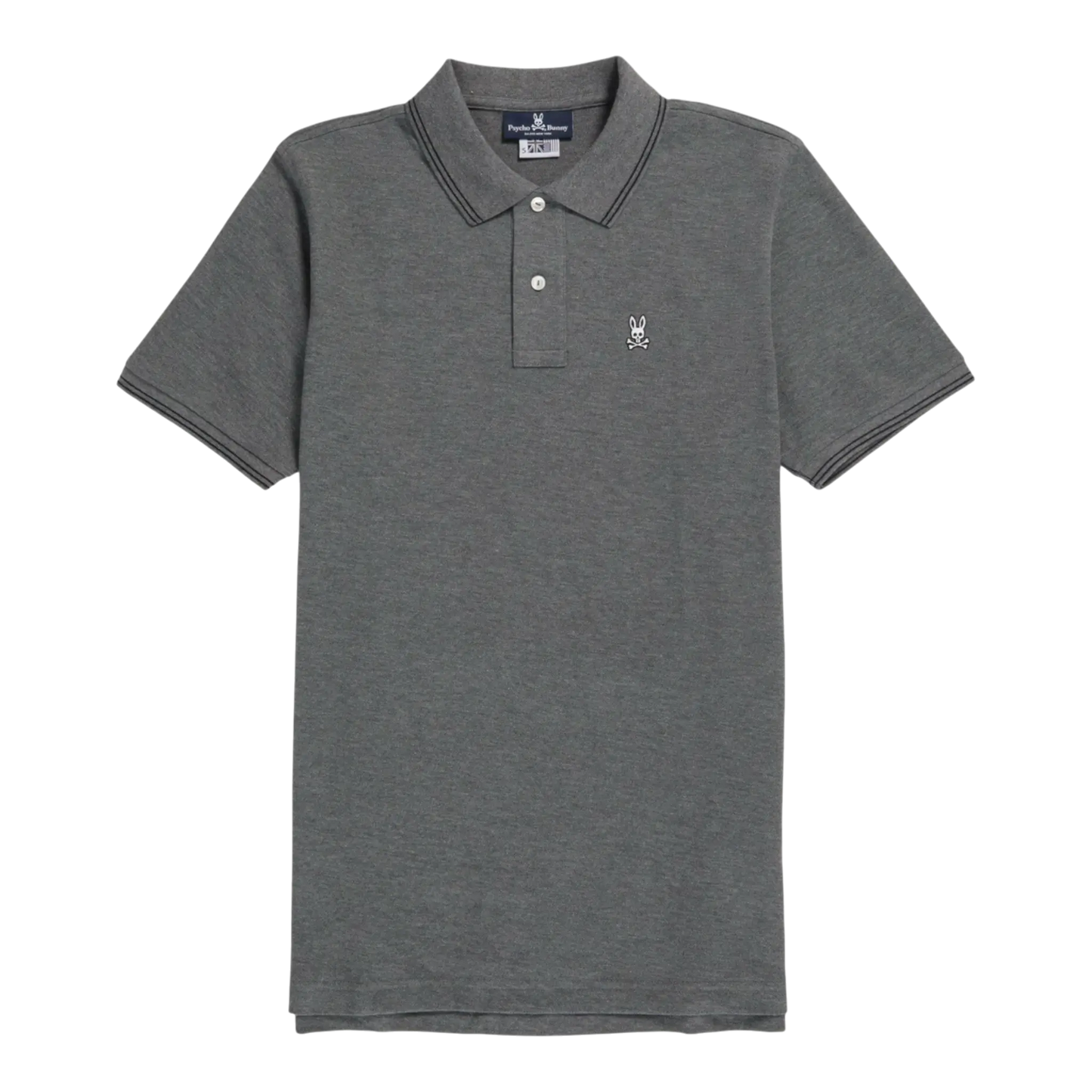 Psycho Bunny Logan Men Polo Shirt Heather Storm