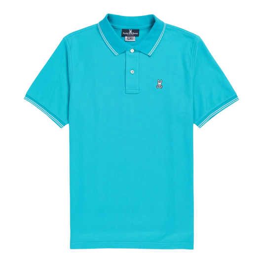 Psycho Bunny Logan Men Polo Shirt Placid Sea Blue