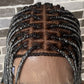 Knotless (Salt and pepper) Full lace wig