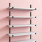 Wood Wall Shelves 15.8” with Metal Brackets – Rustic Floating Shelves | 5/8 Pack