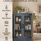 Modern Glass Door Cabinet – 3 Styles | Adjustable Shelves | Compact Storage Cupboard