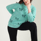 The Meadow Love Sweatshirt in Lake Green