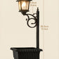 Solar Lamp Post with Flower Pot – Outdoor Garden & Patio Light – Multi Pack