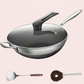 13.3″ Stainless Steel Wok Pan with Lid & Spatula – Nonstick – All Cooktops