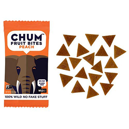 Chum Peach Fruit Bites (Pack of 6 - 2.8 Oz.)