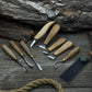 8-Piece Spoon Carving Tool Set with Sharpening Board