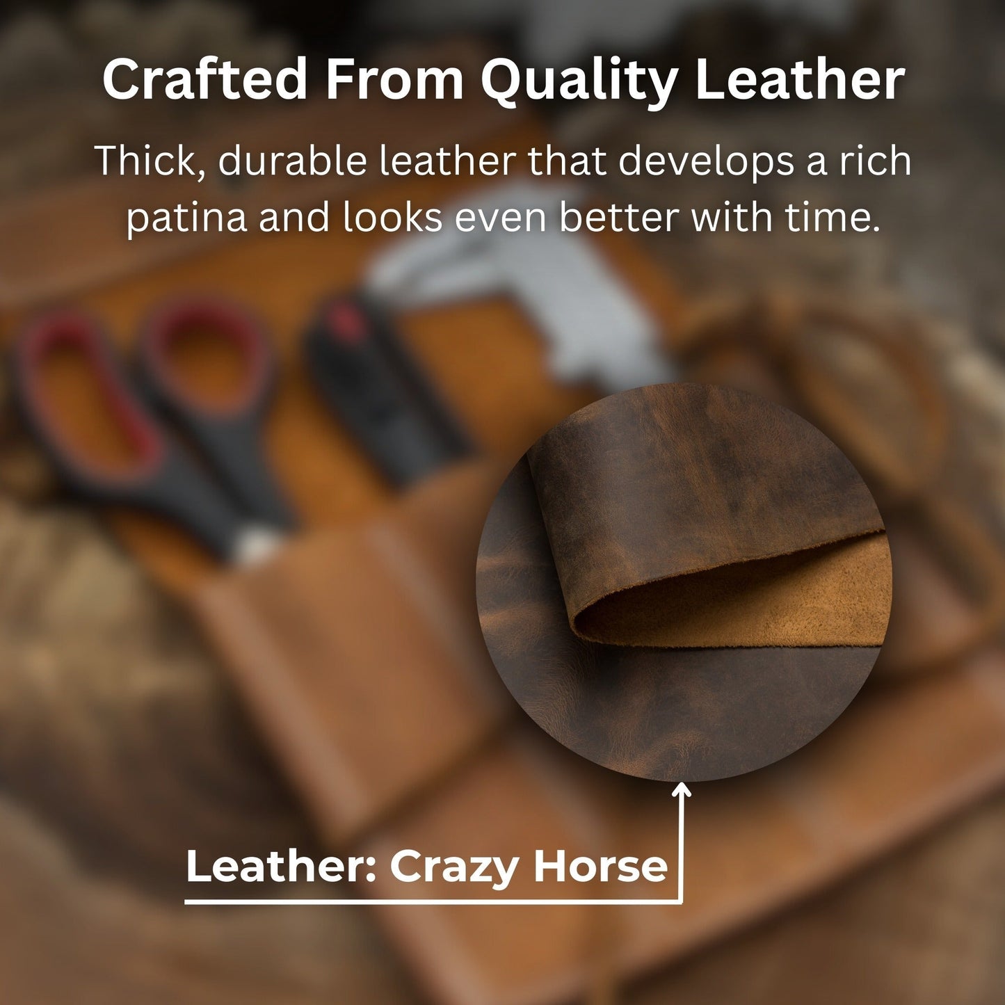 8 Pocket Leather Chisel Roll
