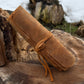 8 Pocket Leather Tool Roll
