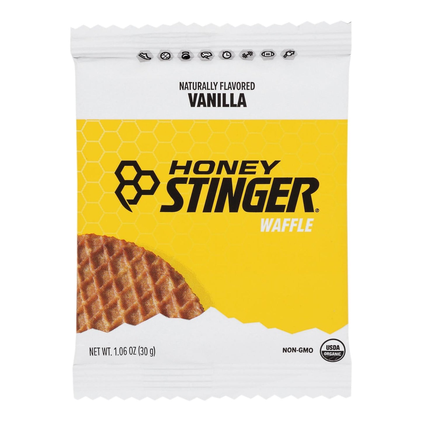 Honey Stinger Waffles - Vanilla Flavor, 12 Pack, 1.06 Oz Each