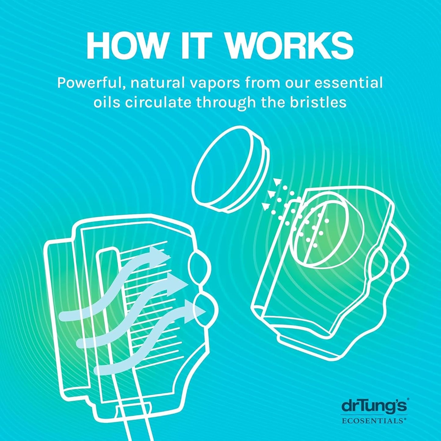 Dr. Tung's Snap-On Toothbrush Sanitizer, Natural Antibacterial Protection, Fresh Mint or Lime, 4 Discs