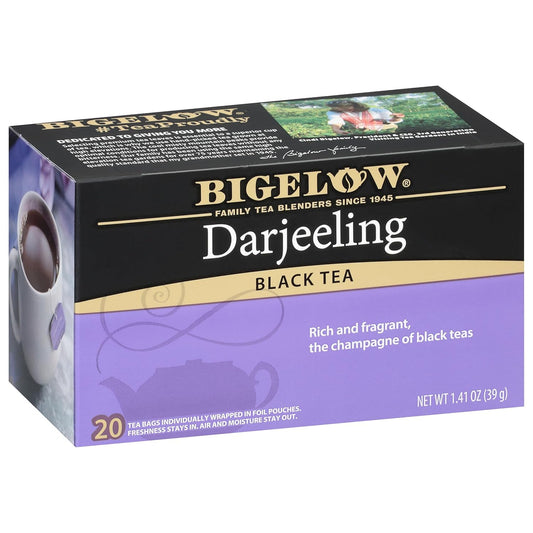 Bigelow Tea Darjeeling Black Tea, Case of 6, 20 Bags Each