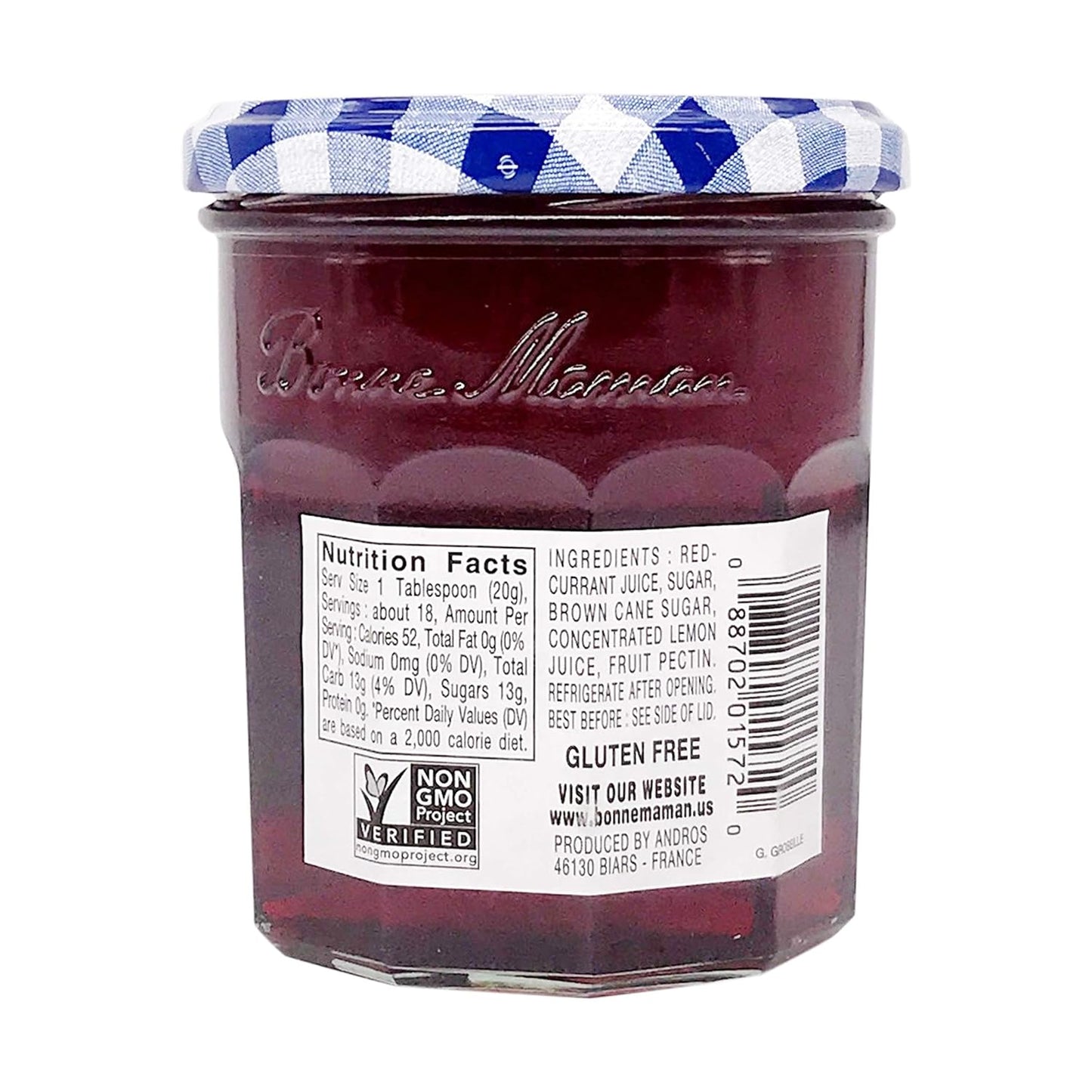 Bonne Maman Red Currant Jelly, Pack of 6, 13 oz