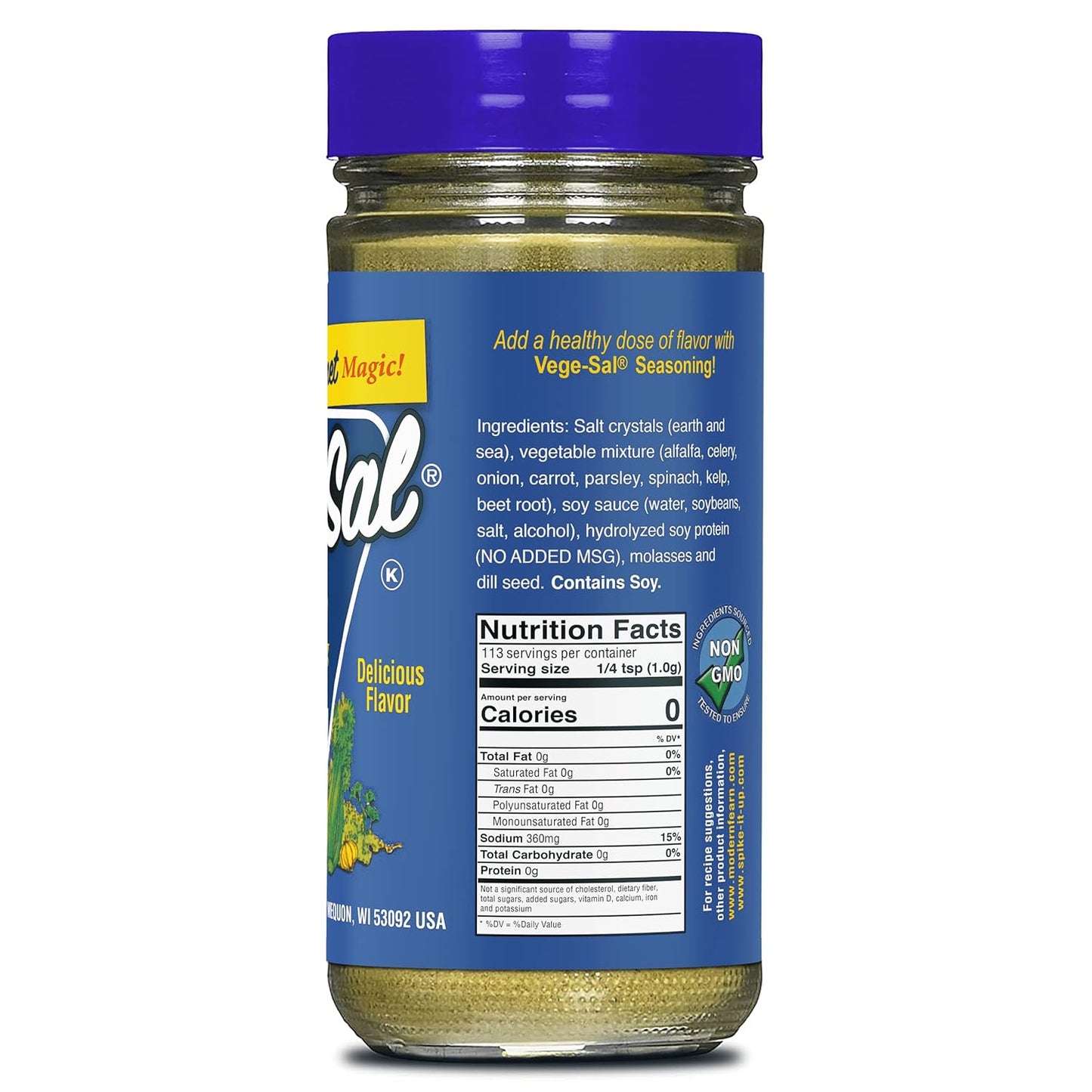Spike VegeSal Magik Natural Seasoning, 4 oz, Pack of 6