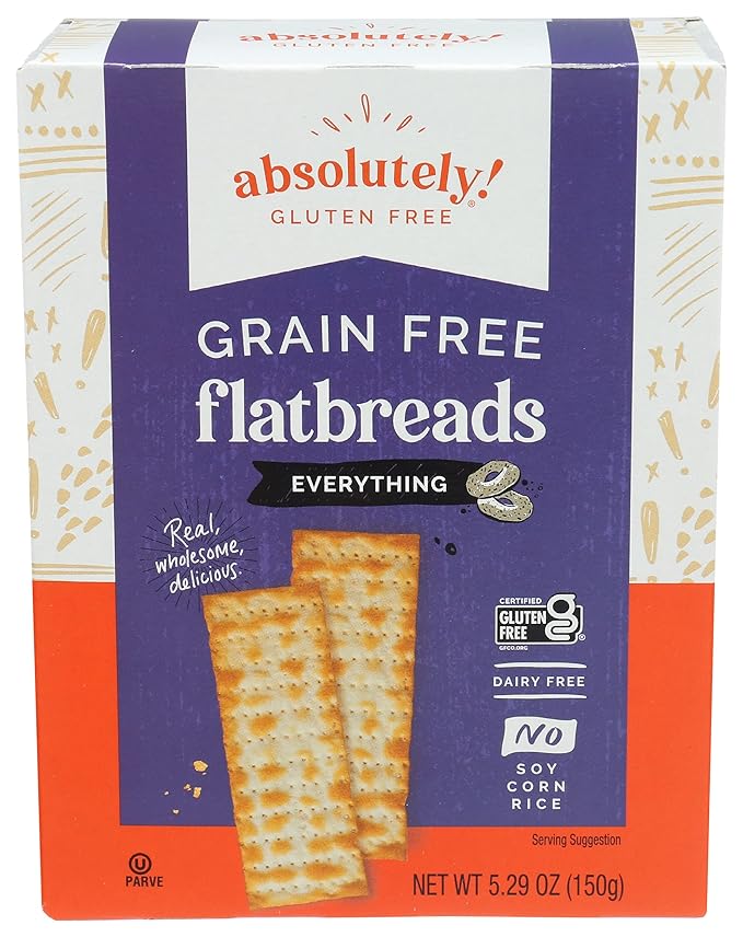Absolutely Gluten-Free Everything Flatbread (12-Pack) - 5.29 Oz. Each