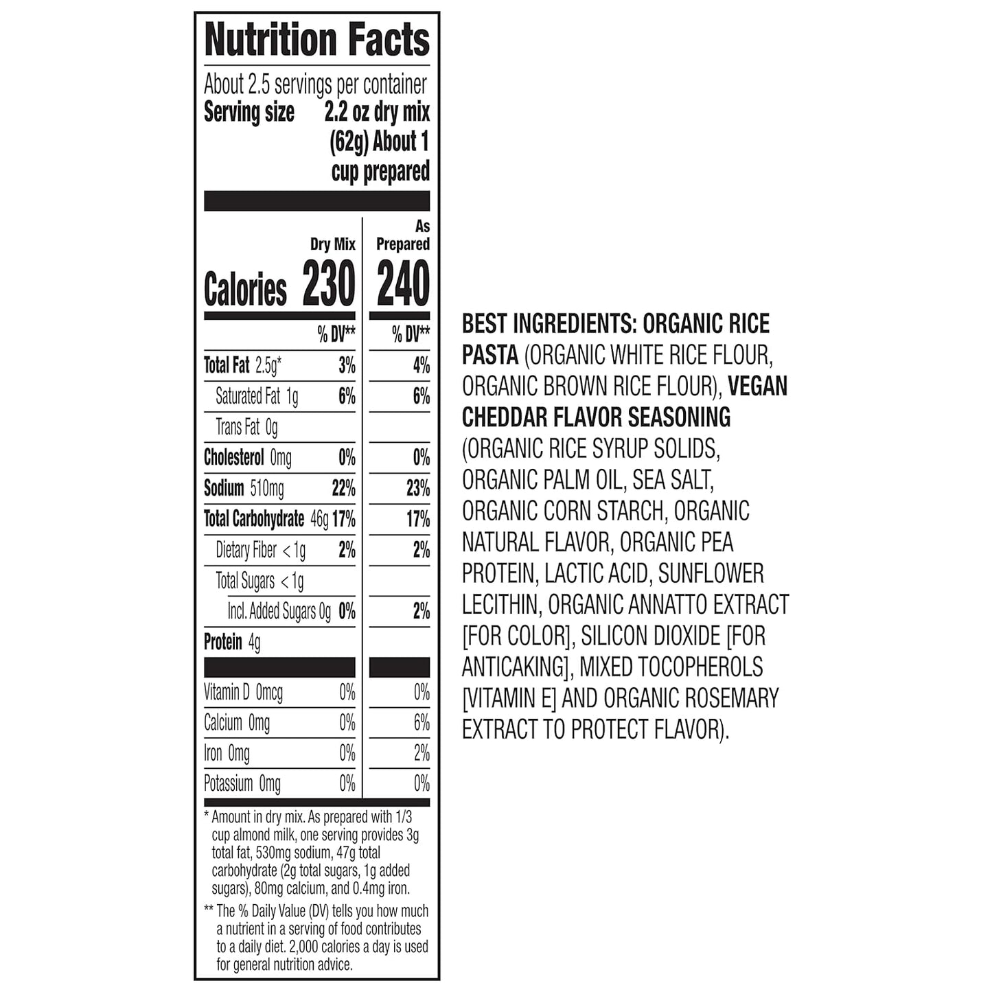 Annie's Homegrown Vegan Elbow Pasta with Creamy Sauce, 6 Oz., Case of 12