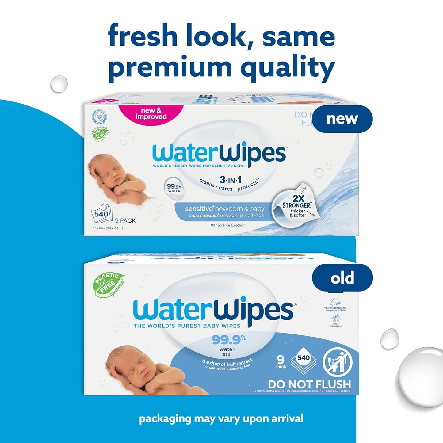 WaterWipes Baby Wipes, Unscented, 720 Count