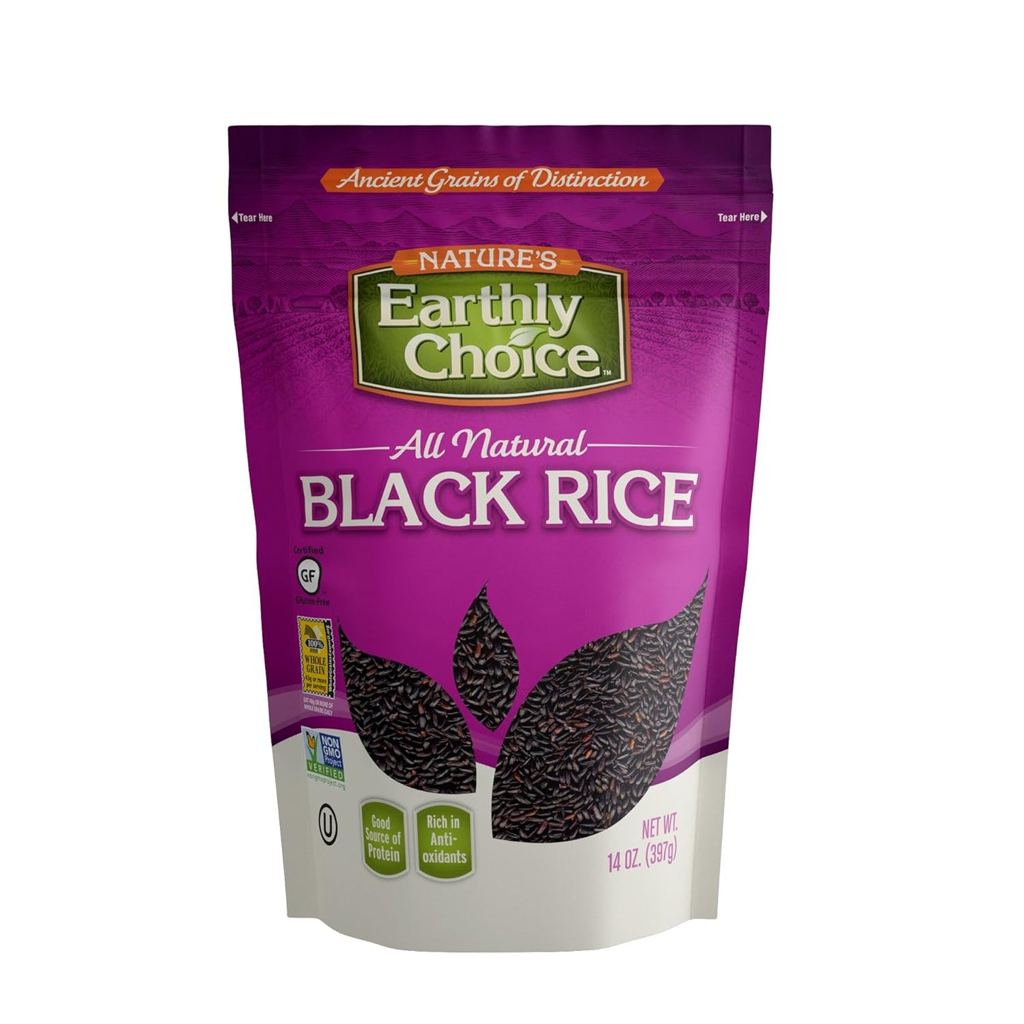 Nature's Earthly Choice Premium Black Rice, 14 Oz. (Case of 6)