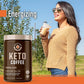 Rapid Fire Ketogenic Fair Trade Instant Keto Coffee Mix - Canister of 7.93 Oz