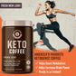 Rapid Fire Ketogenic Fair Trade Instant Keto Coffee Mix - Canister of 7.93 Oz