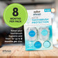 Dr. Tung's Snap-On Toothbrush Sanitizer, Natural Antibacterial Protection, Fresh Mint or Lime, 4 Discs
