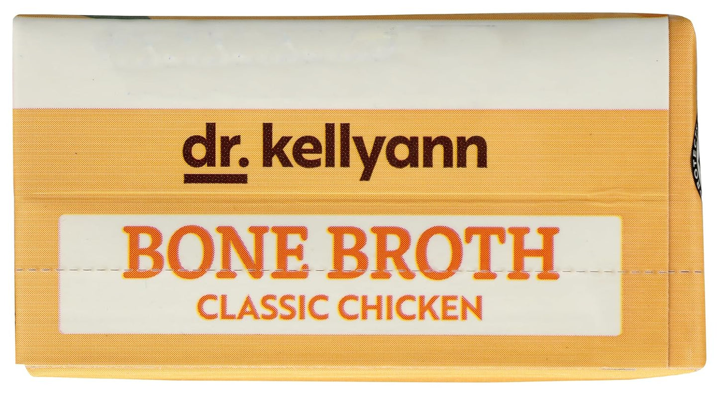 Dr. Kellyann Bone Broth, Classic Chicken, 16.9 fl oz. (Pack of 6)