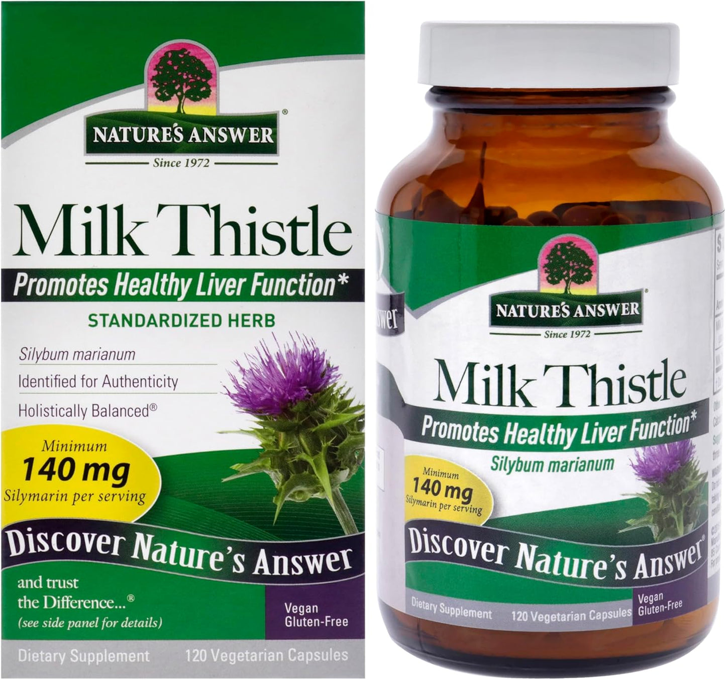Nature's Answer Milk Thistle Seed Extract, 120 Vegetarian Capsules