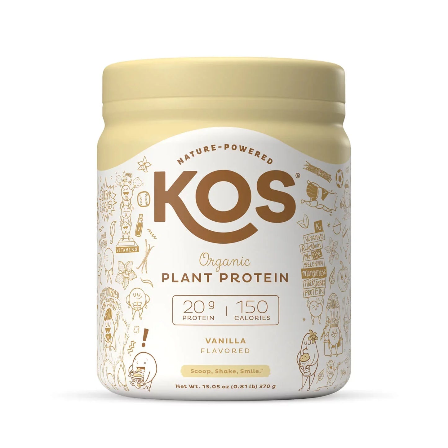 Kos Vanilla Protein Powder - 13.05 Oz