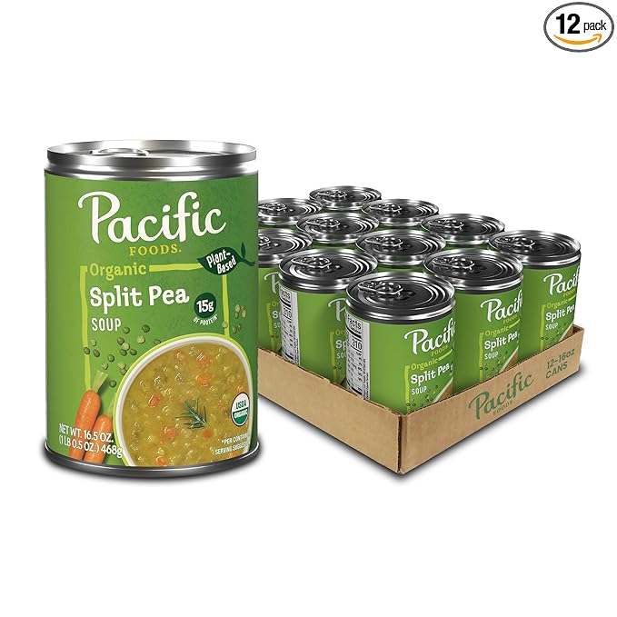 Pacific Foods Split Pea Soup (Pack of 12 - 16.5 Oz)