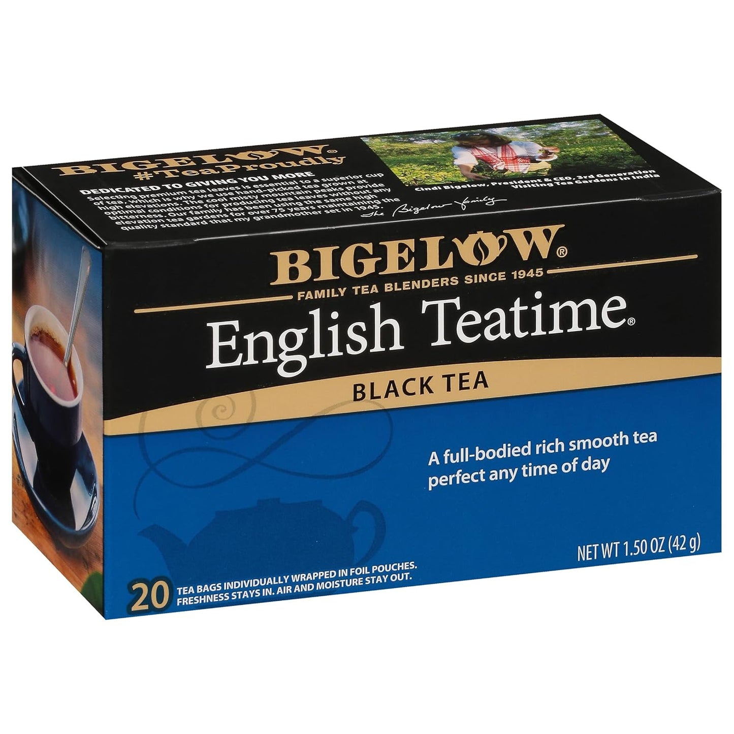 Bigelow English Teatime Black Tea, Premium Blend – 6 Packs of 20 Bags (120 Total)