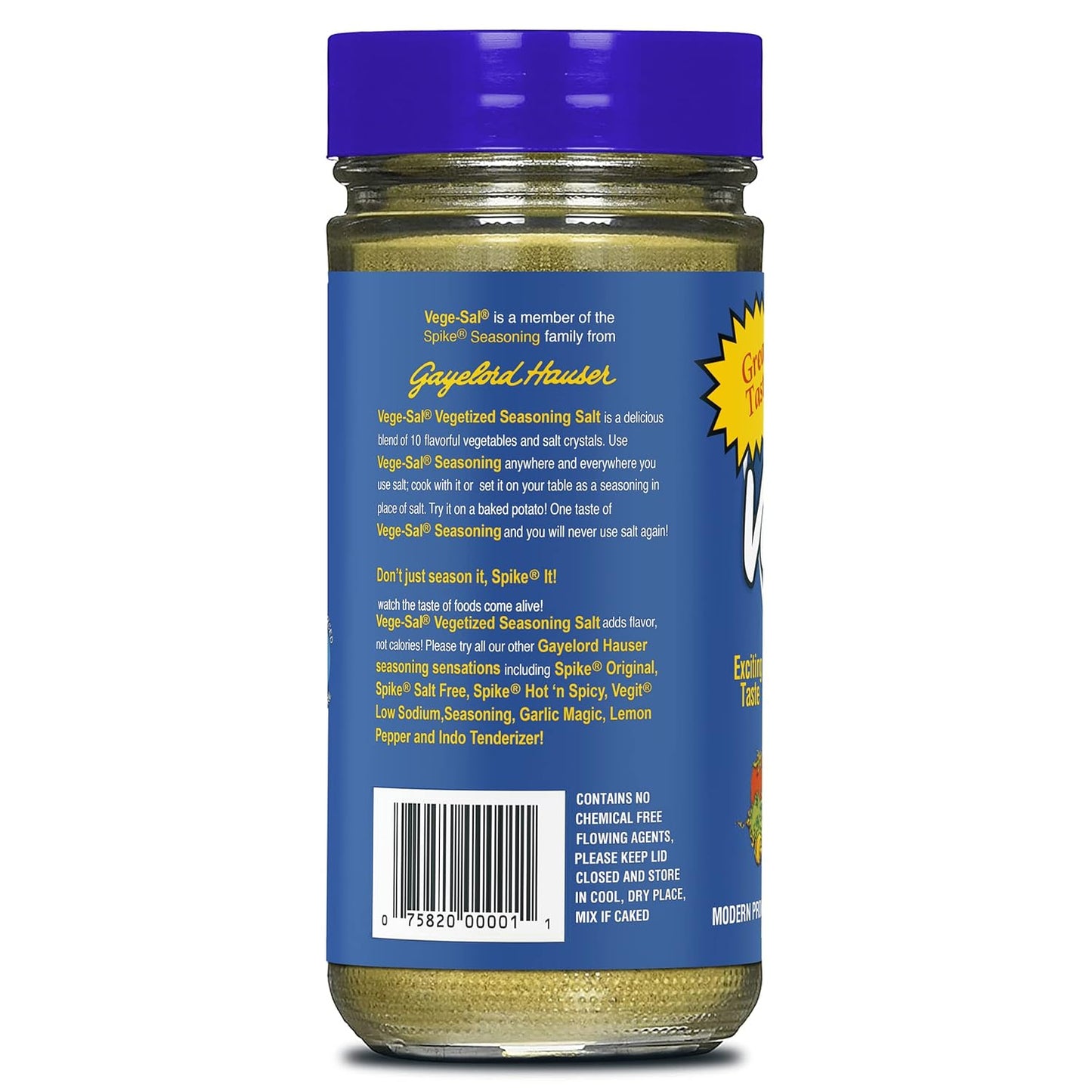 Spike VegeSal Magik Natural Seasoning, 4 oz, Pack of 6