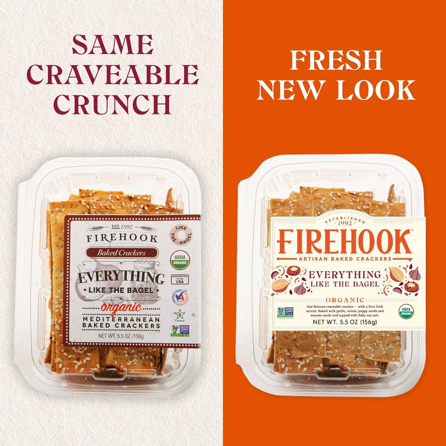 Firehook Crackers, Everything Seasoning, 5.5 oz, Case of 8