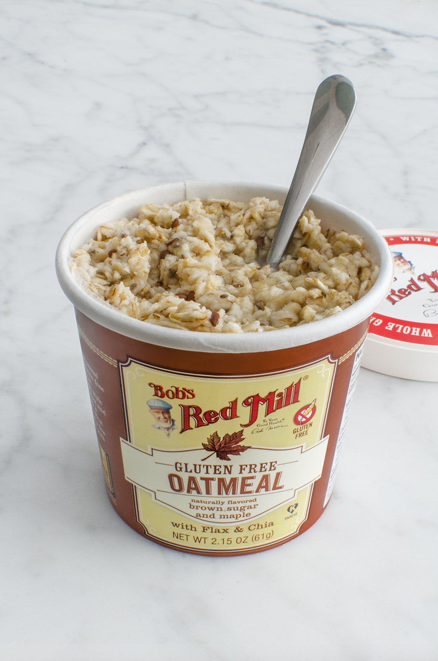 Bob's Red Mill Gluten-Free Oatmeal Cup, Brown Sugar & Maple, 2.15 oz, Pack of 12