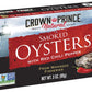Crown Prince Smoked Oysters with Red Chili Pepper - 3 Oz. (Pack of 18)