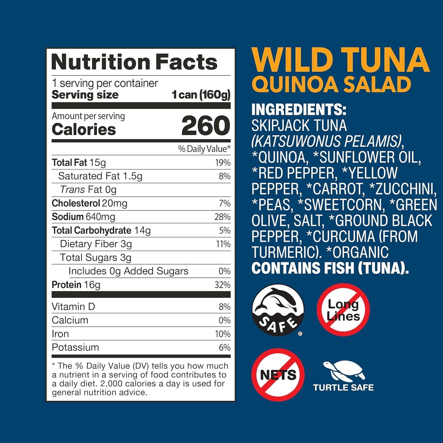 Wild Planet Quinoa Tuna Salad, 5.6 oz, 9-Pack