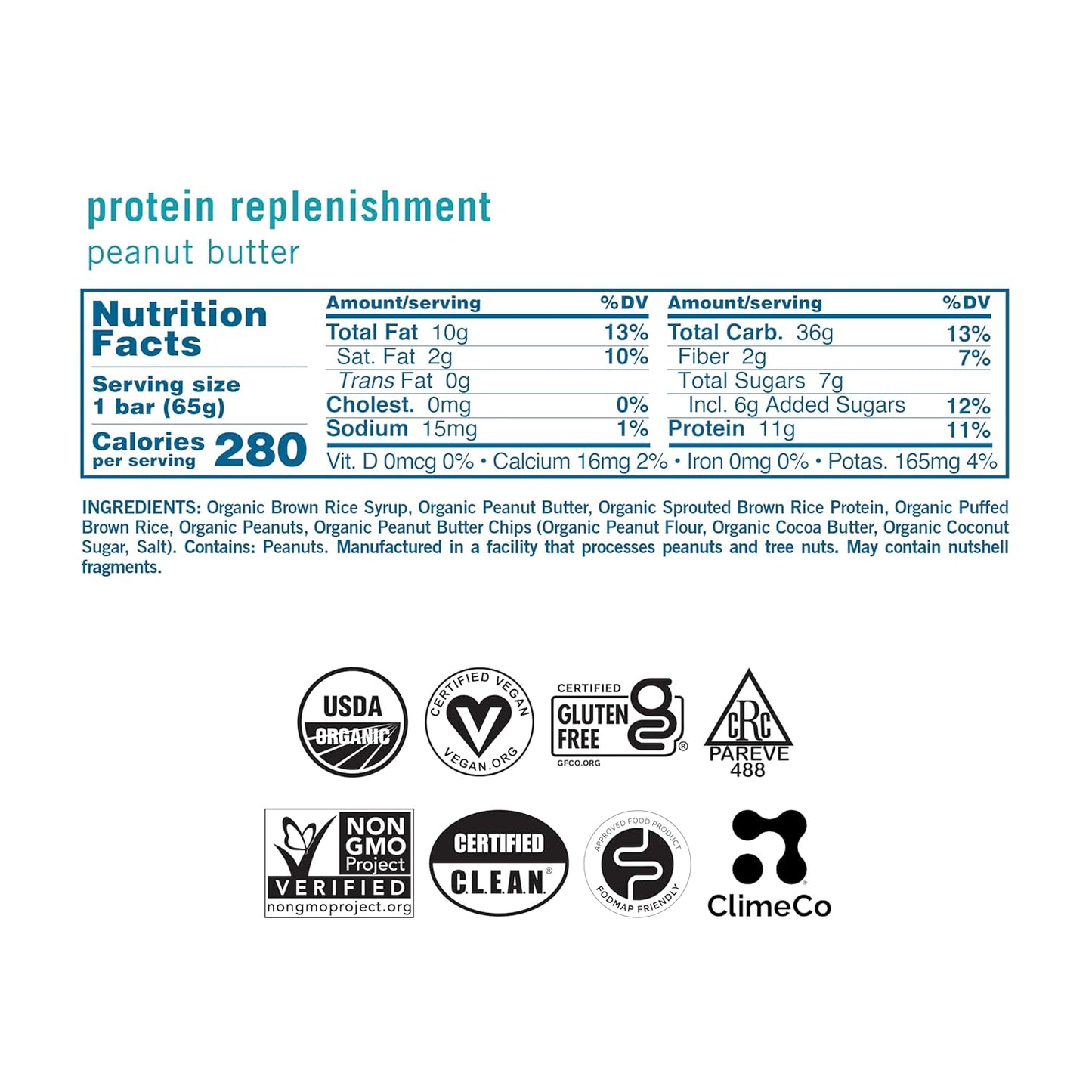 GoMacro MacroBar Organic Peanut Protein Bar, 2.3 oz., Pack of 12