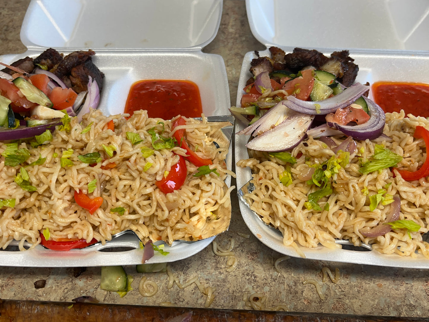 Noodles with Beef Suya