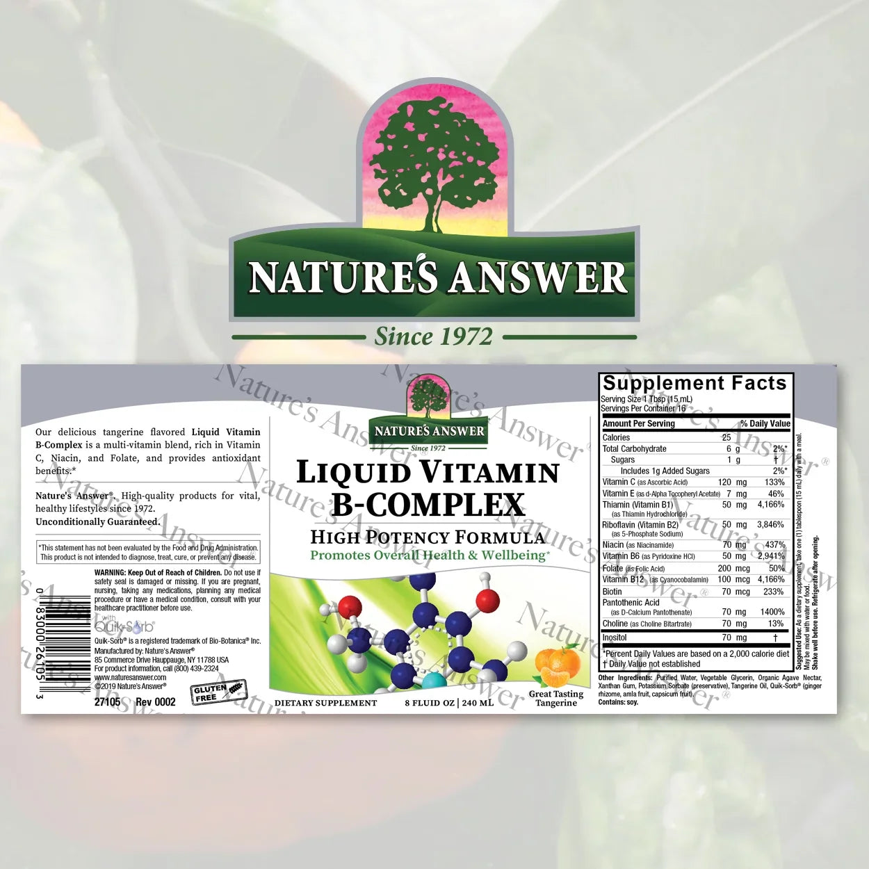 Nature's Answer Liquid Vitamin B-Complex, 16 fl oz