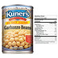 Kuner No Salt Added Garbanzo Beans, 15 Oz., Case of 12