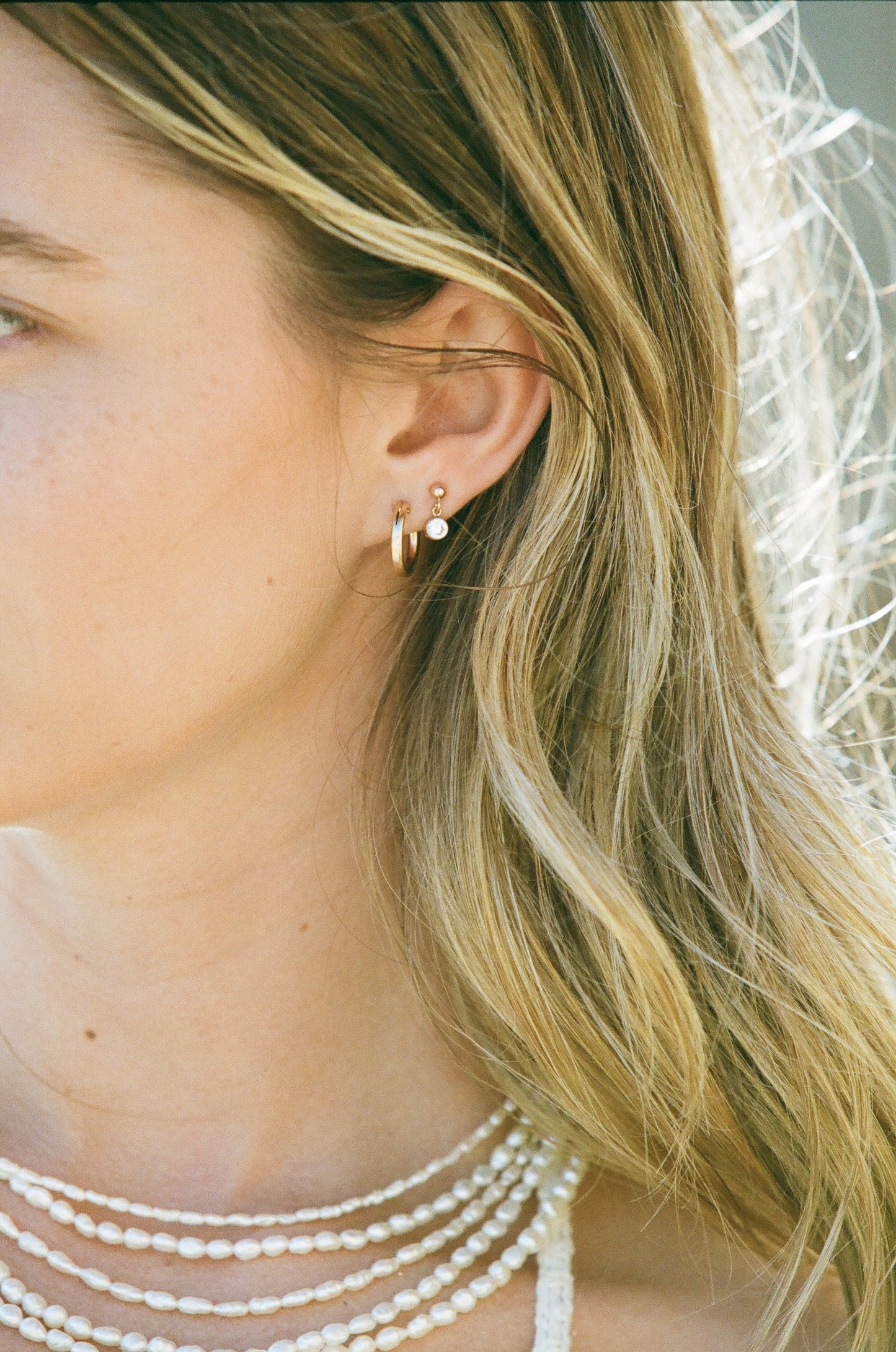 Sea Crystal Drop Earrings by Urth and Sea