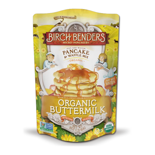 Birch Benders Buttermilk Pancake & Waffle Mix, Pack of 6, 16 Oz Each