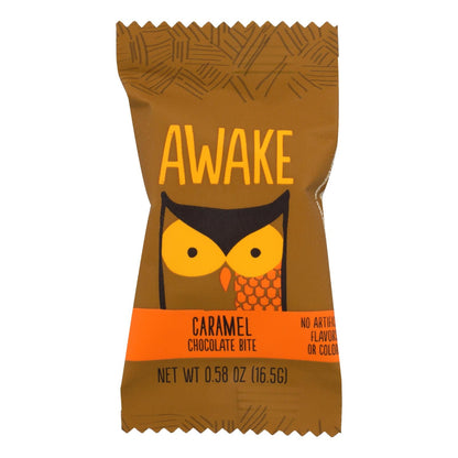 Awake Chocolate Bites (Pack of 50) - 0.58 Oz Caramel-Flavored Chocolates
