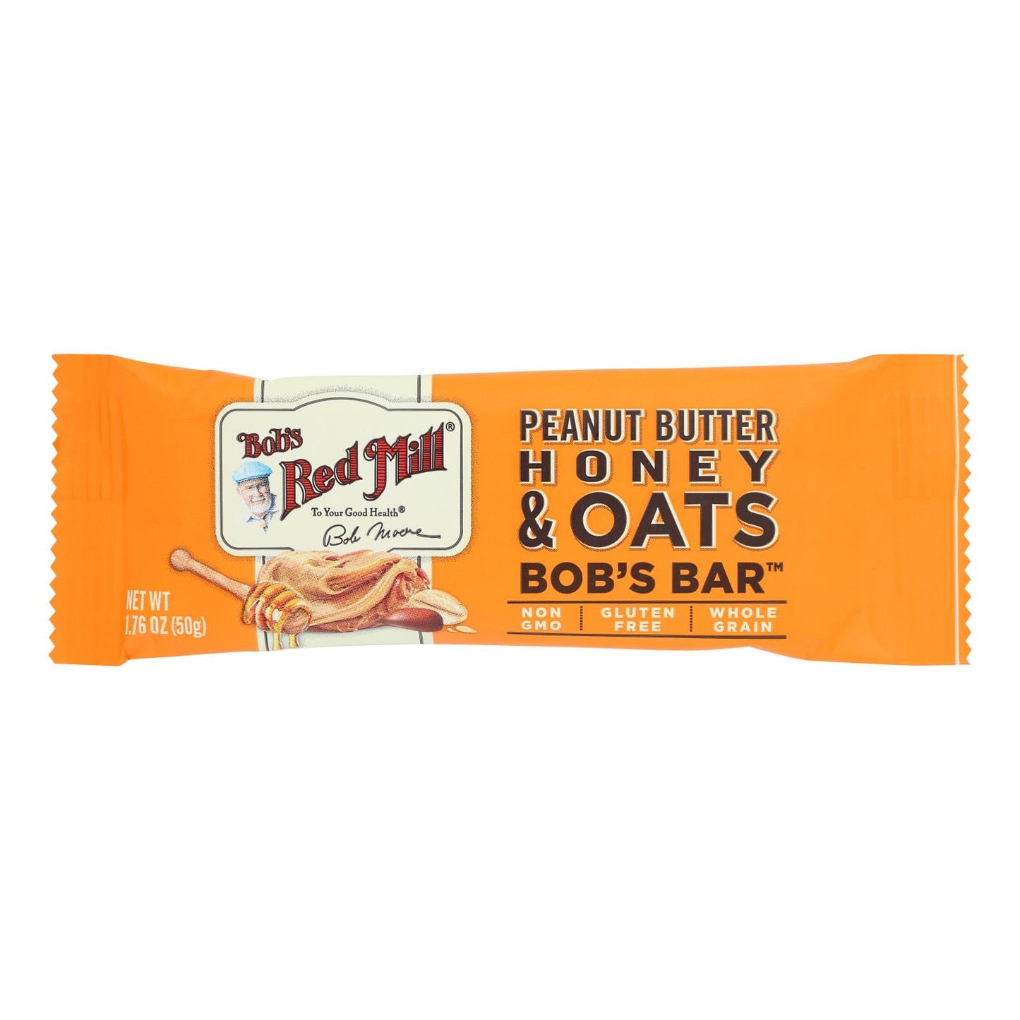 Bob's Red Mill Peanut Butter Honey Oats Cereal, 12 Pack, 1.76 oz