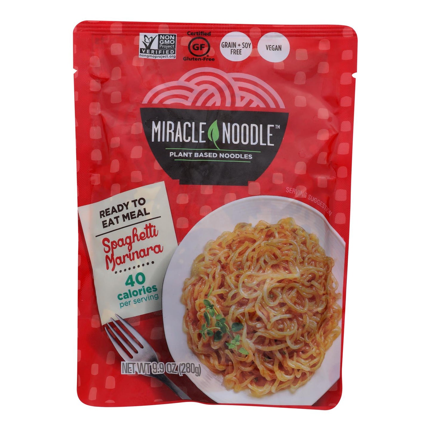 Miracle Noodle Shirataki Rte Meal: Spaghetti & Marinara Sauce (Pack of 6-9.9 oz Packs)