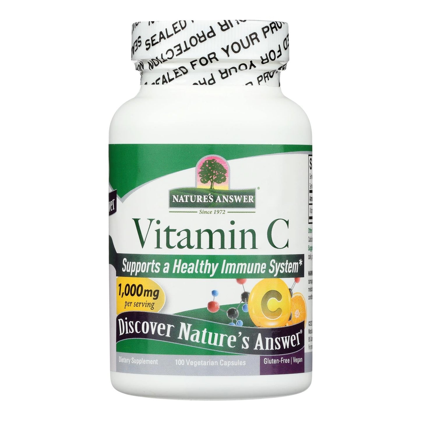 Nature's Answer Vitamin C 1000mg Immune Support (Pack of 100)
